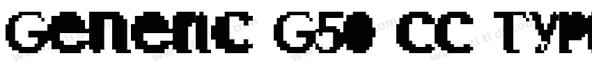 Generic G50 CC Typic字体转换